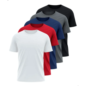Kit 5 Camisetas Básicas Masculina
