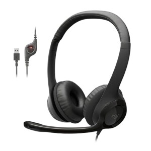 Headset com fio USB-C Logitech