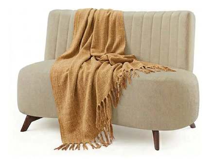 Manta Para Sofá Chic Decorativa