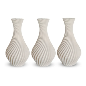3 Vasos Decorativos Modelo Espiral