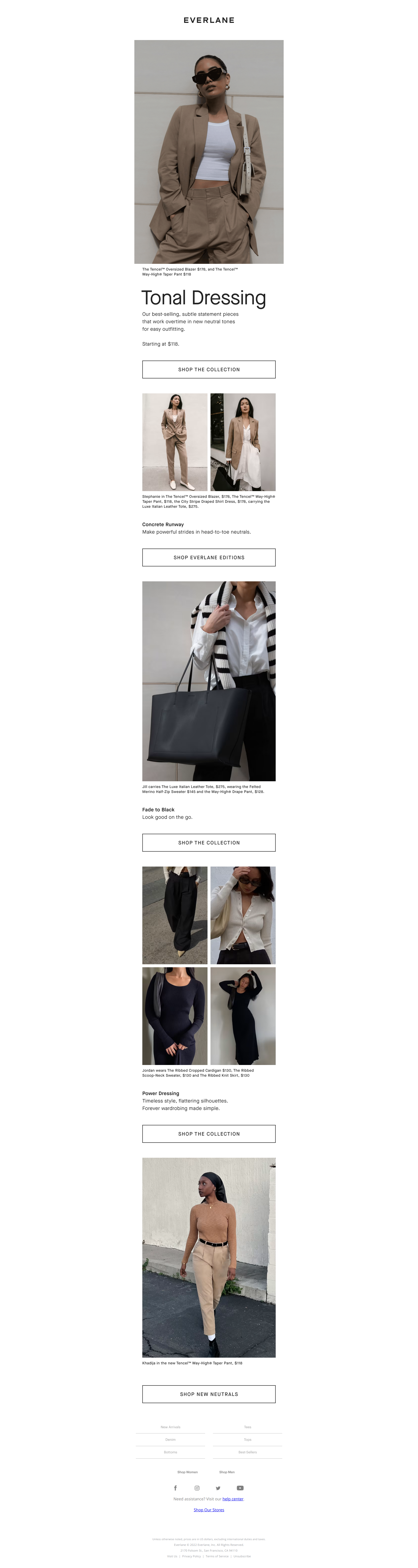 Everlane Editions: Luxe Looks In New Neutrals - Everlane Newsletter