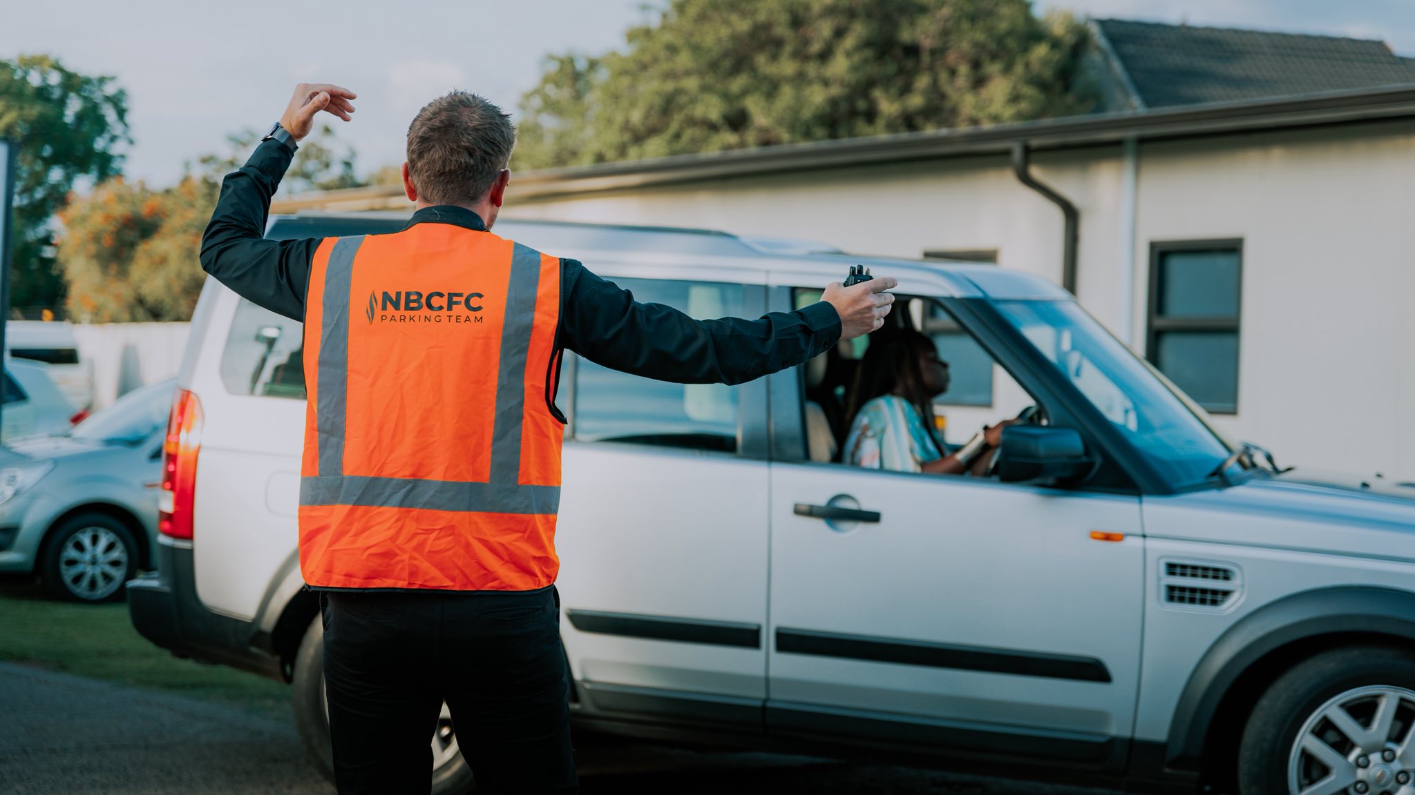 Parking area and outside of NBCFC building