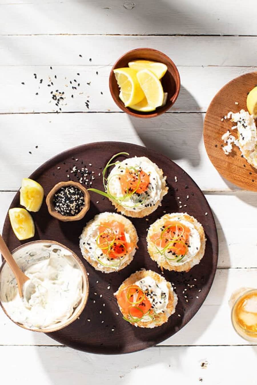 Smoked Salmon and Dill Cream Cheese Rice Squares main image