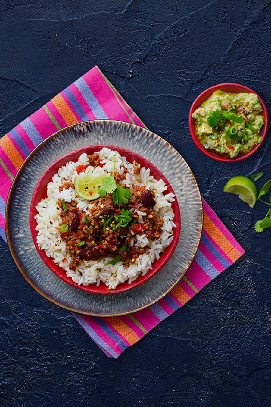 Chilli Con Carne with Guacamole and Lime Rice main image