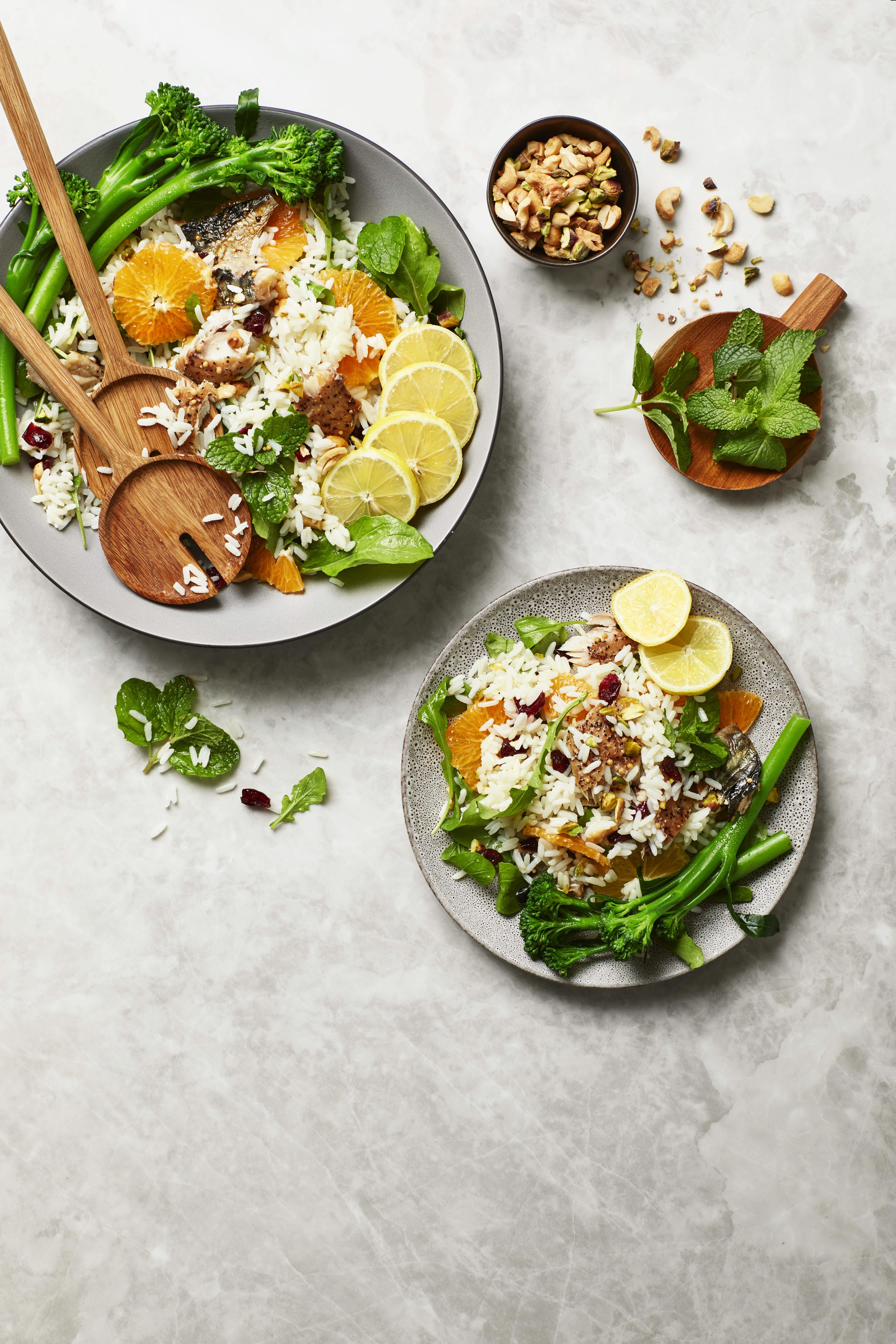 Zesty Smoked Mackerel Rice Salad with Cashew Nuts main image