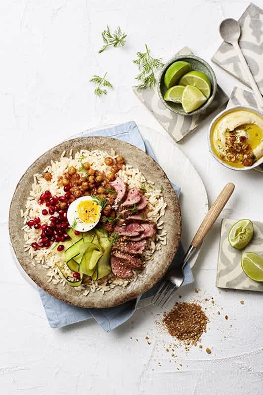 Beautiful Buddha Bowl with a Middle-Eastern Zing main image
