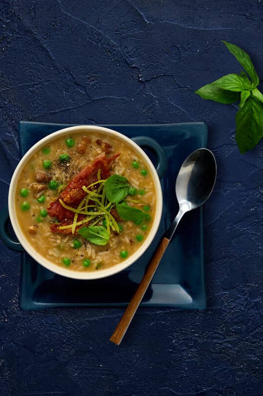 Risi E Bisi with Pancetta and Parma Ham main image