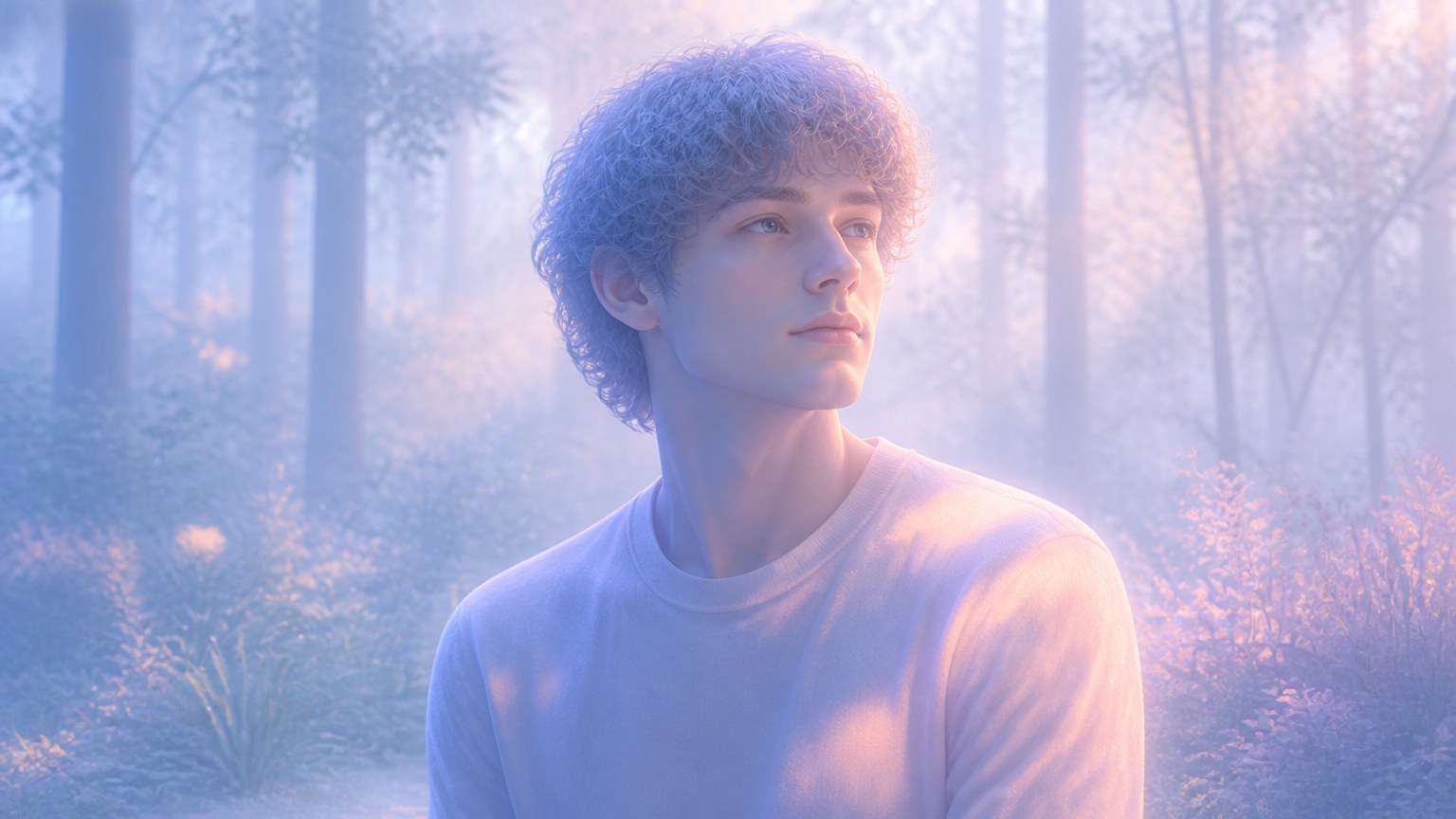 Luminous 3D Portrait — 3D visual style