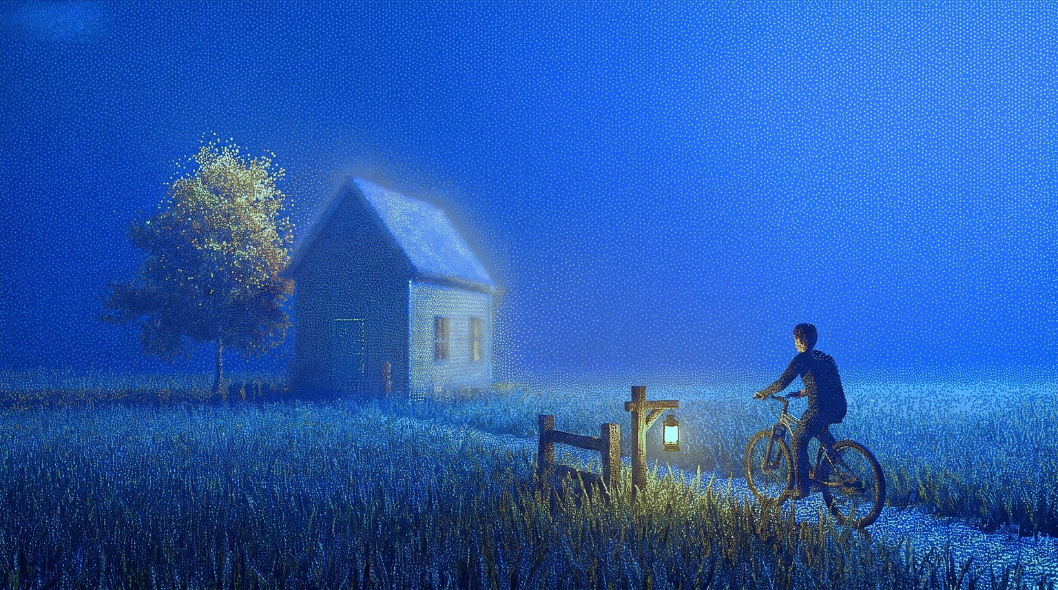 Pointillist 3D Render — 3D visual style