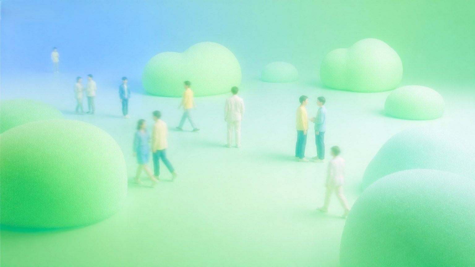 Soft Focus 3D Render — 3D visual style