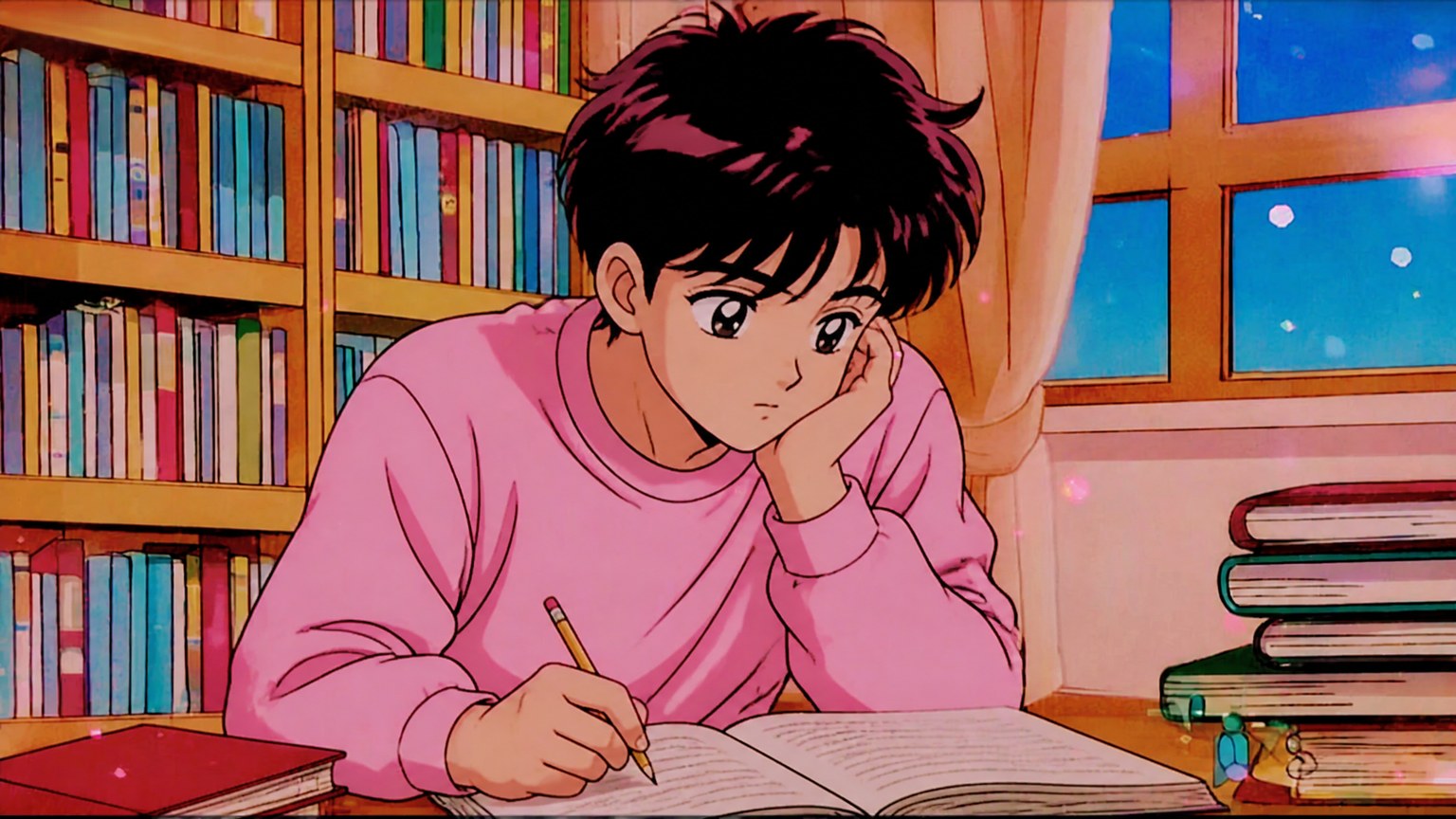 90s Anime Illustration — Anime visual style