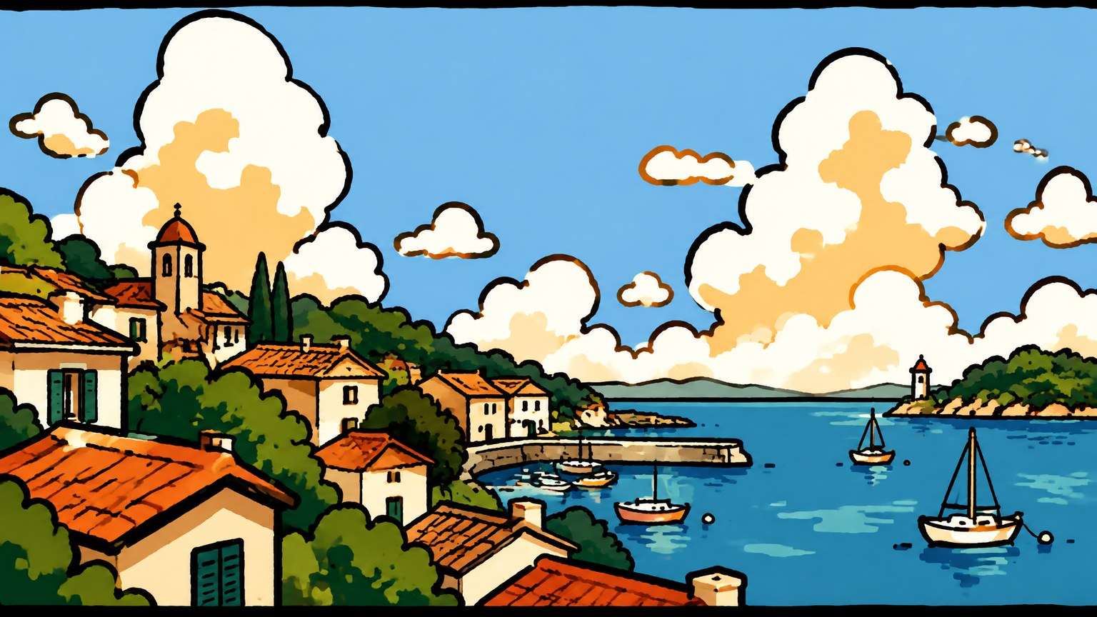Cute Doodle Illustration — Cartoon visual style