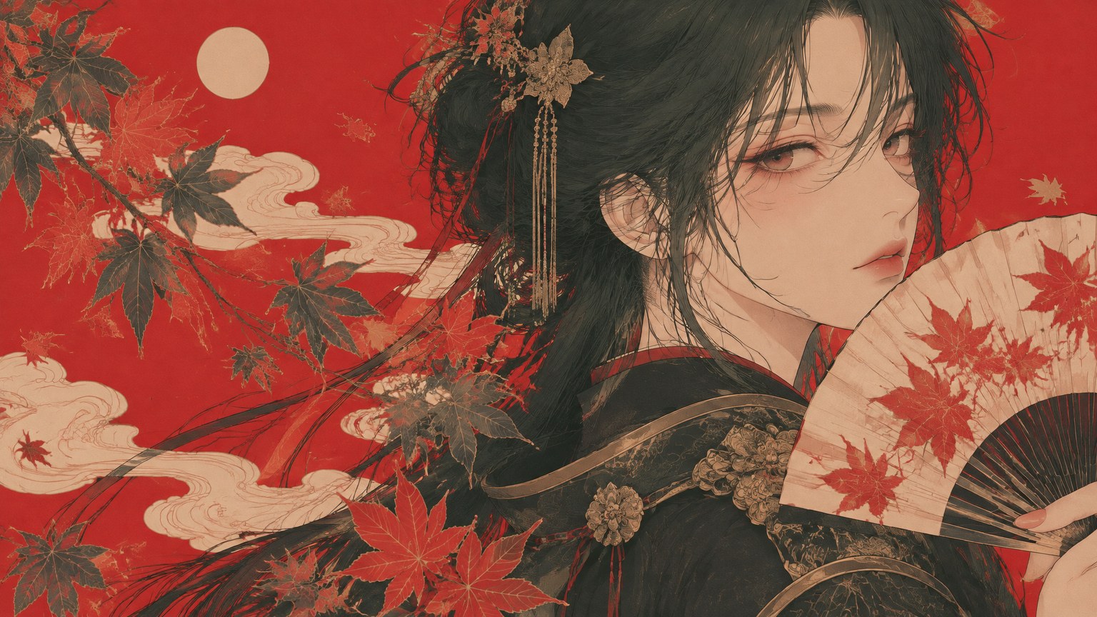 Delicate Anime Illustration — Cartoon visual style