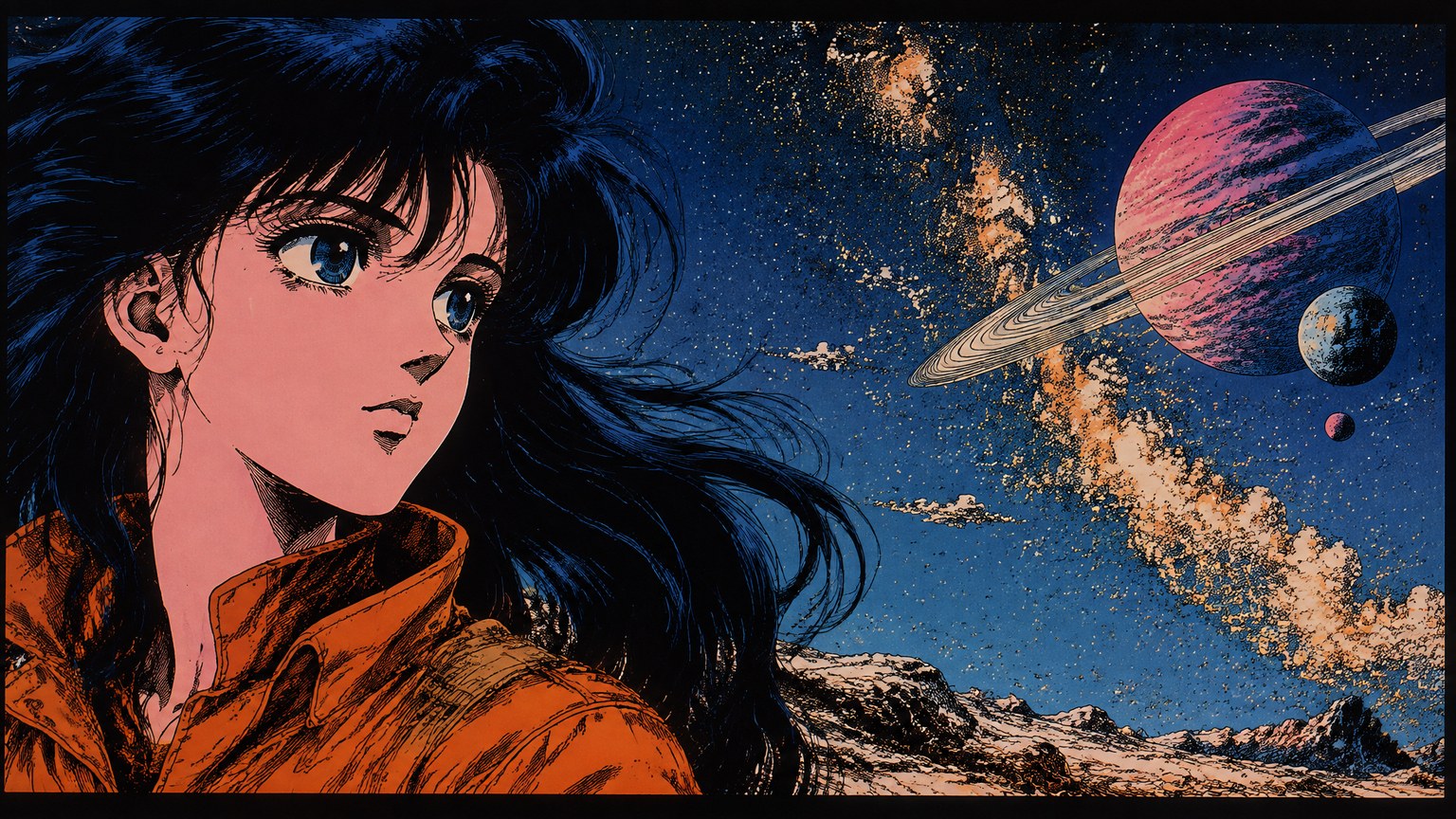 Retro Anime Illustration2 — Cartoon visual style