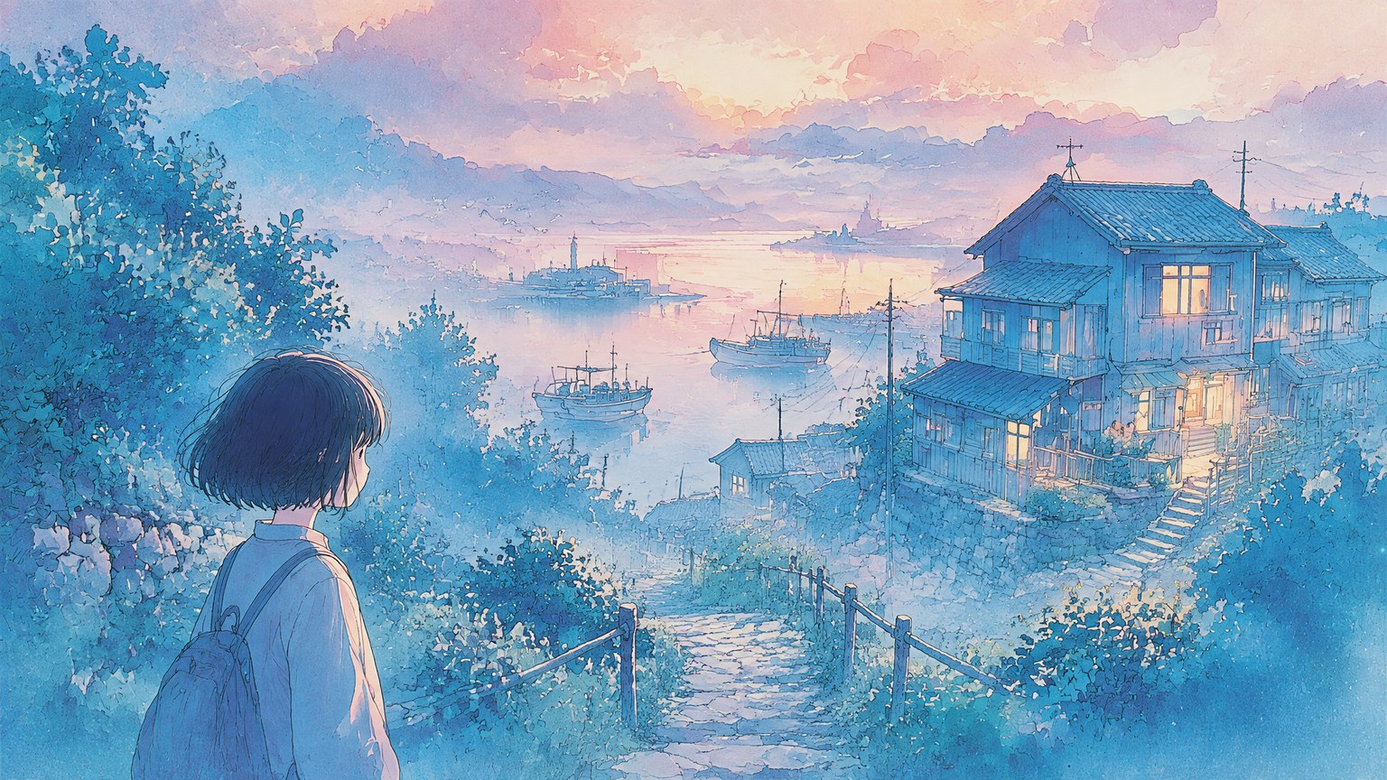 Soft Watercolor Anime — Cartoon visual style