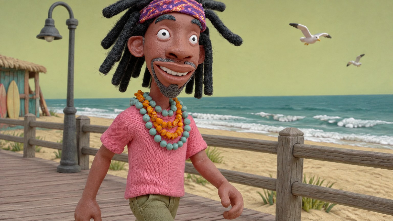 Stop-Motion Animation Clay Model — Cartoon visual style