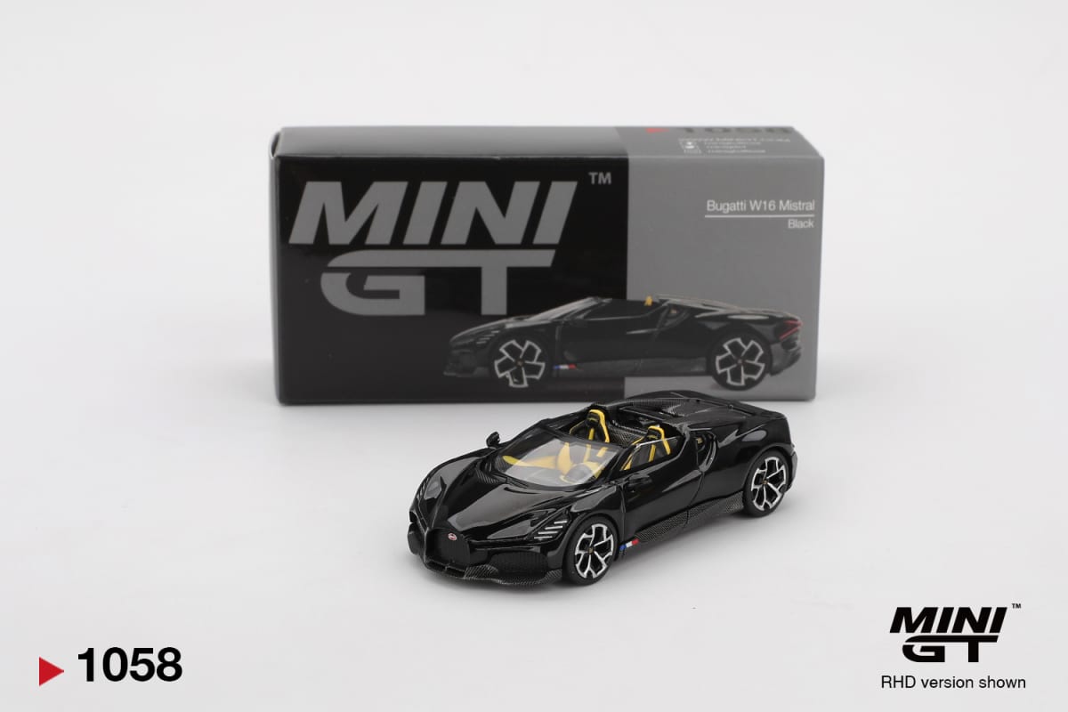 Bugatti W16 Mistral Black – MINI GT