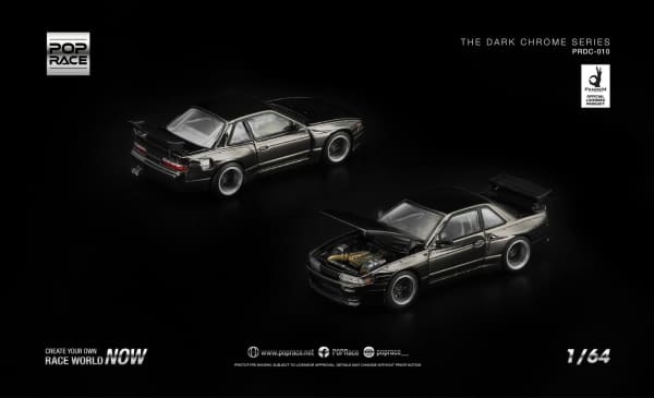 Pop Race Nissan Silvia S13 Dark Chrome