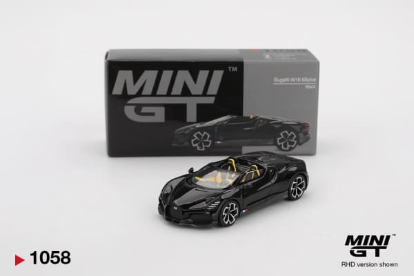 Bugatti W16 Mistral Black – MINI GT