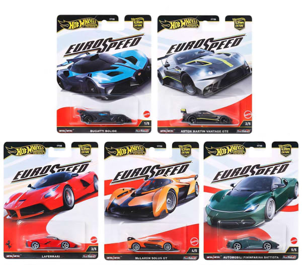 Euro Speed 1 Set Of 5Cars. (Imported)