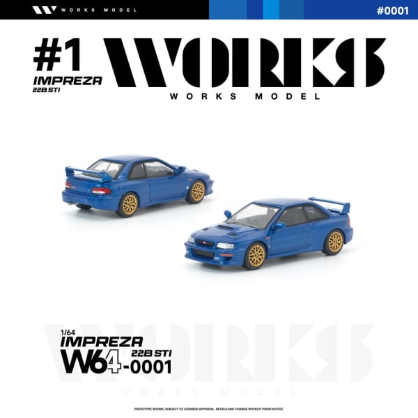 Subaru Impreza STI 22B - Blue