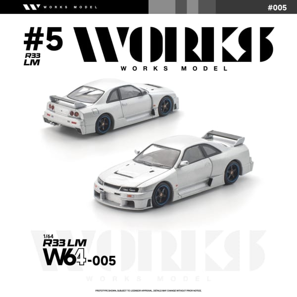 Nissan GT-R R33 LM Silver