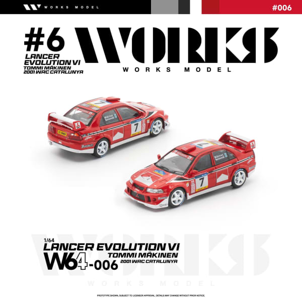 Mitsubishi Lancer Evolution VI Tommi Makinen 2001 WRC Catalunya