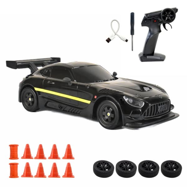 L.O.T Cars Shadow RC Drift Car Asphalt Black – 1:24 Scale