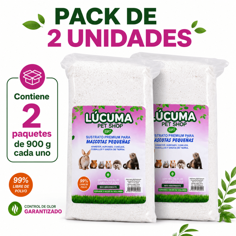 PACK DE 2UND DE SUSTRATO DE 900gr