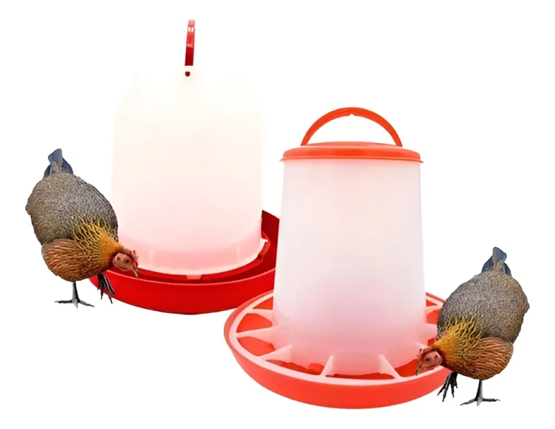 KIT DE 1 COMEDERO 3Kg + 1 BEBEDERO 3Lts P/GALLINAS