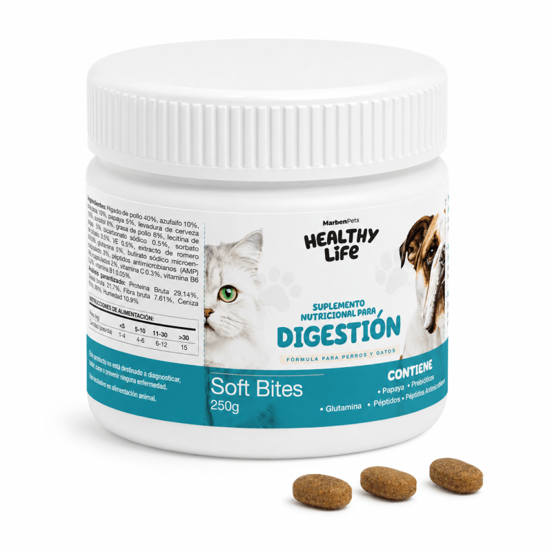 SOFT BITES DIGESTIÓN 250g PARA PERROS Y GATOS