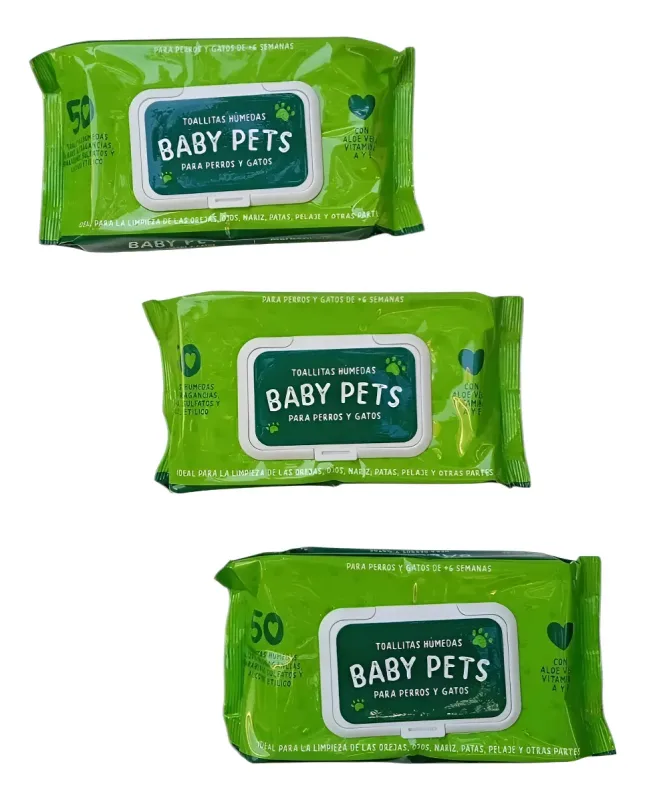 Set De 150 Toallas Húmedas Higiénicas Para Perros Y Gatos