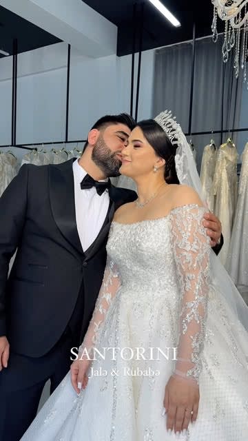 Santorini Bridal Baku 3