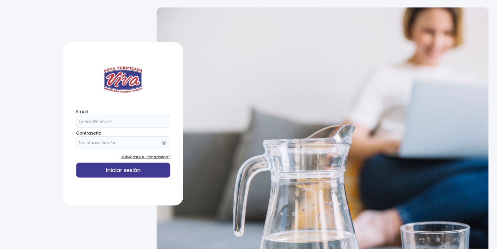 Dashboard Administrativo Agua Viva