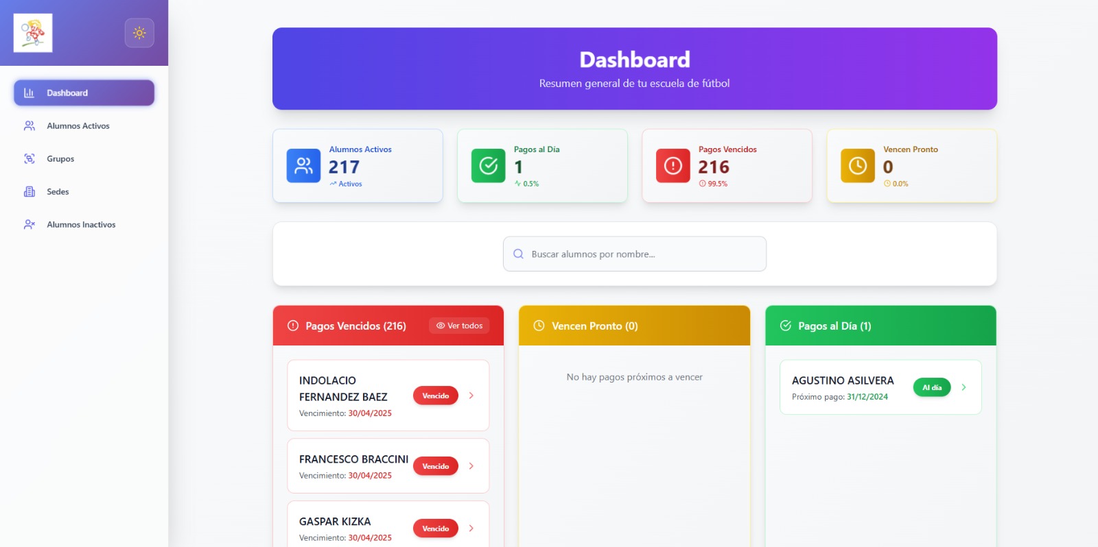 Sistema de administracion de alumnos - Mario Aimetta