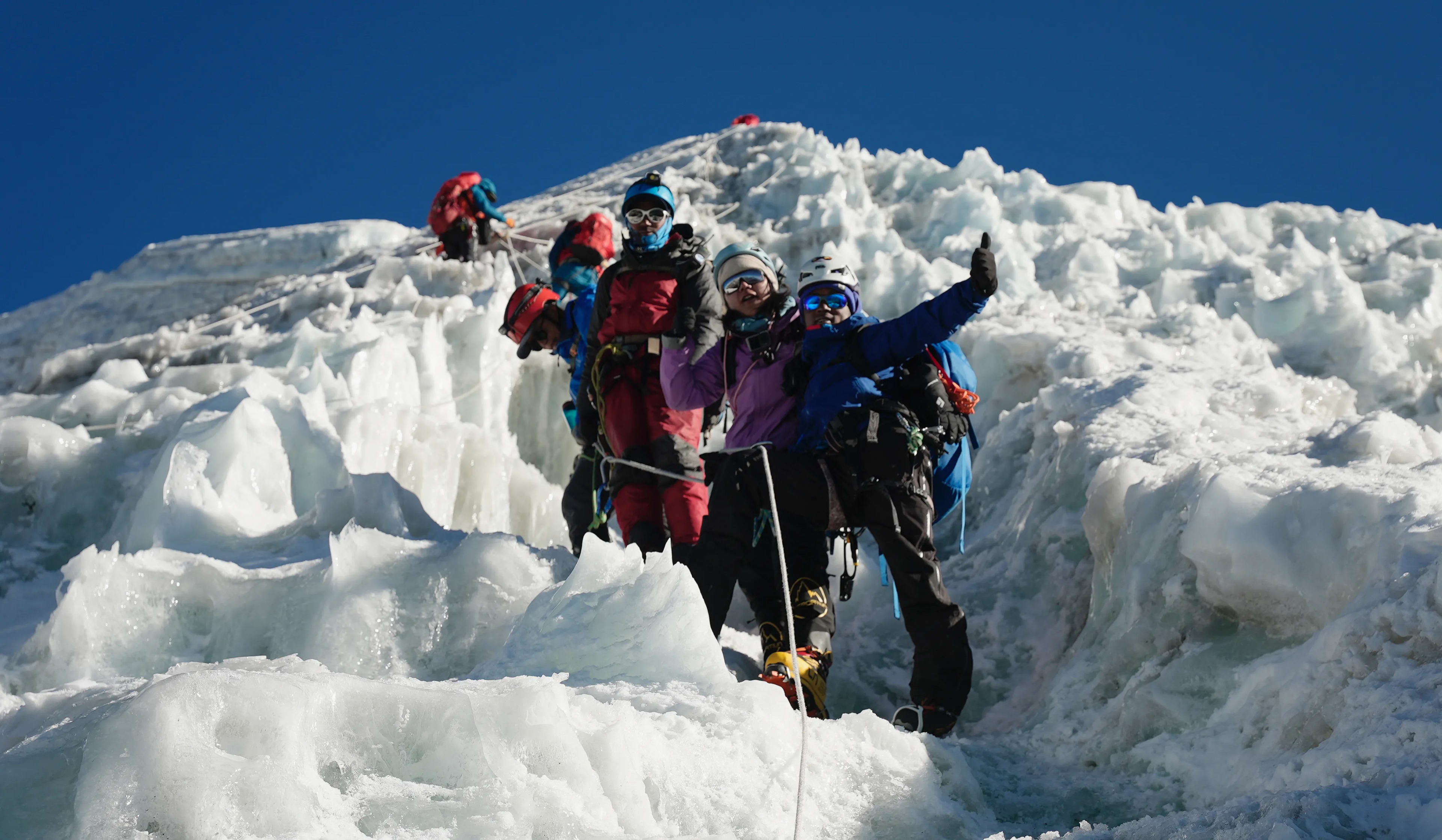 Lobuche East Climbing