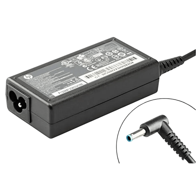 HP Blue Pin 65W Laptop Charger - Image 1