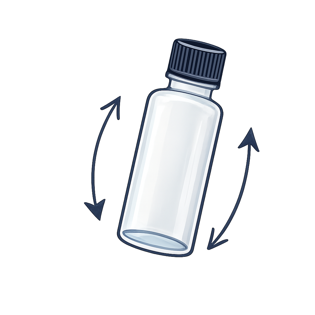 Step 3: Shake & settle