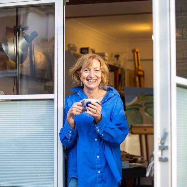 Barbara Peirson at her studio 