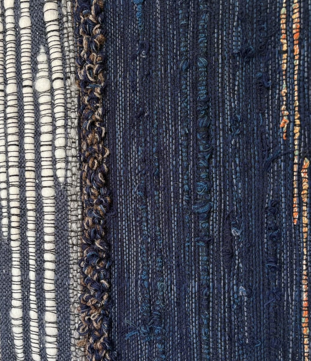 Woven textile by Beverley Youngman