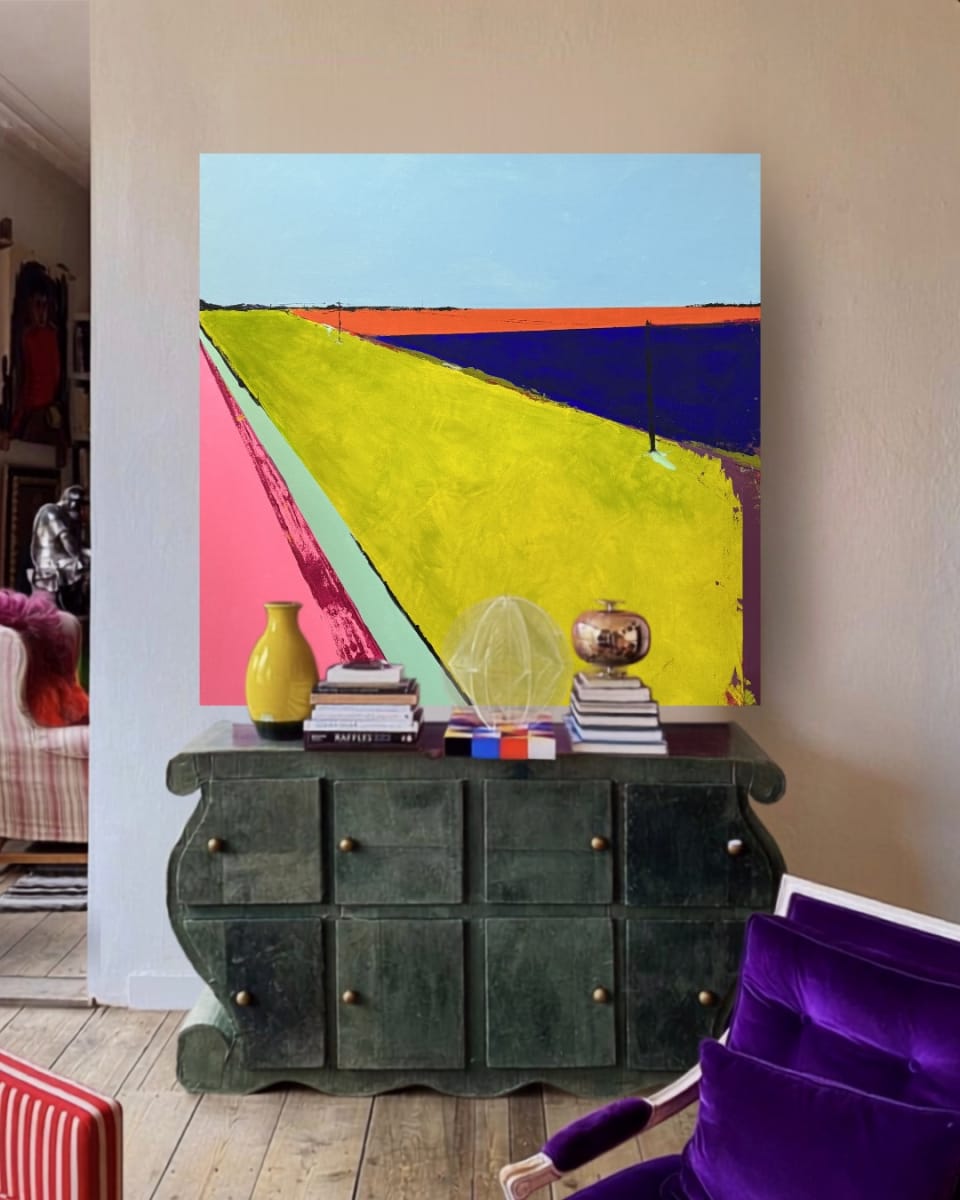 New Beginnings, from the Held Places series (Summer Edition), 2026. Acrylic on canvas.