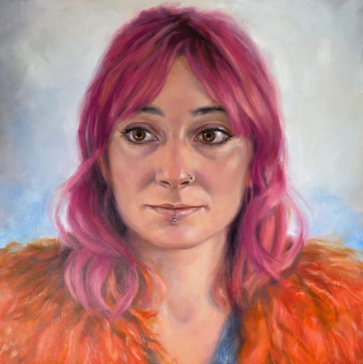 The Brown Eyed Girl by Diane Firth - Painting