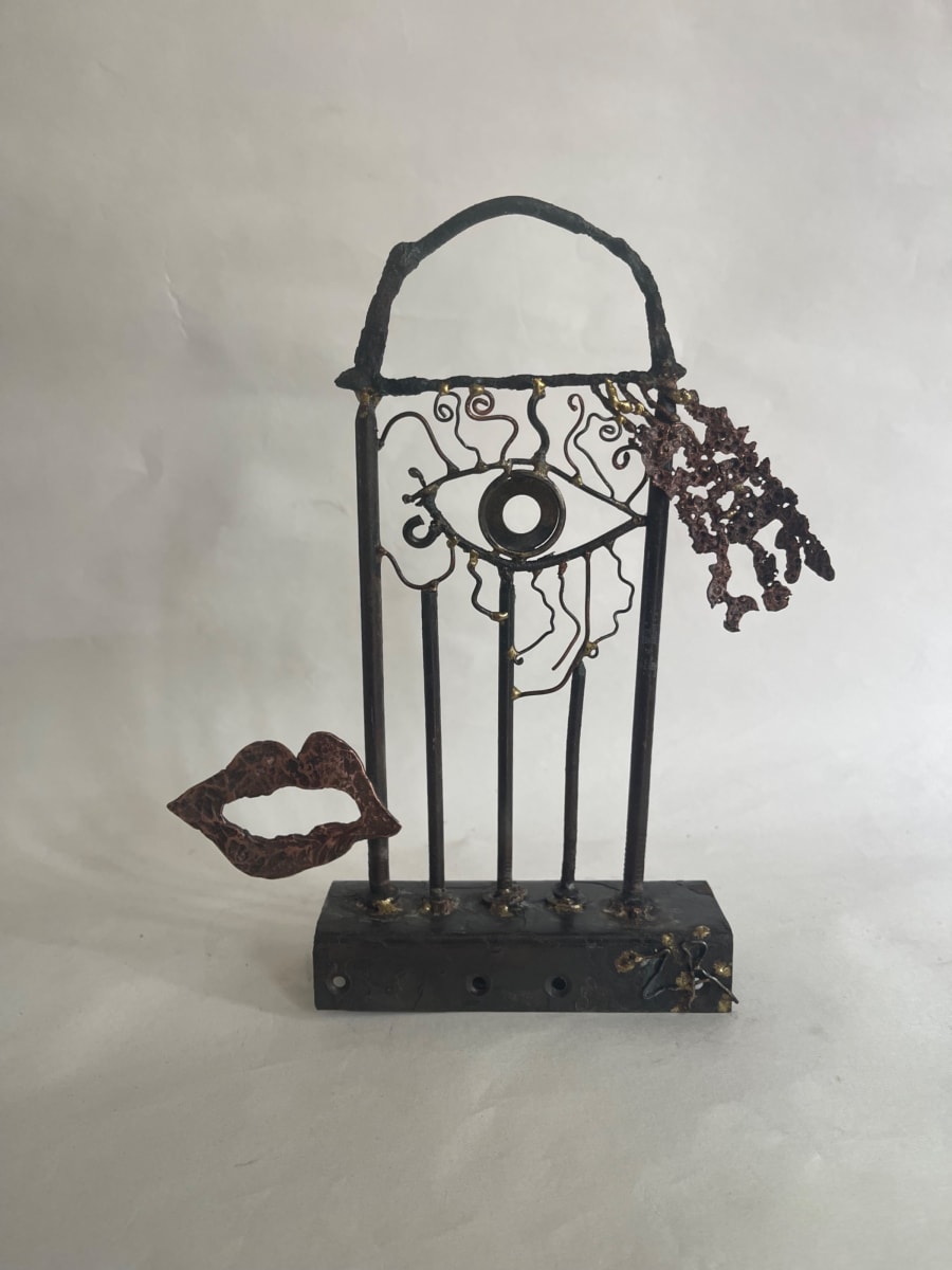 The lady doth protest… I made a Sculpture called a walk in the park… My response in total shock and horror to the Taliban ruling women could no longer walk in parks… The irony that it seems almost travelled now they can’t even look out of the window or smiling public a tragic update!