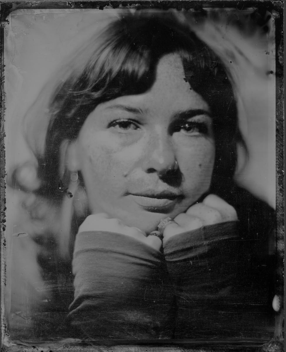 A pop-up 5 x 4 tintype portrait from Anteros.