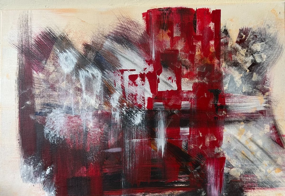 Before The Silence, abstract acrylic by Emma Procter