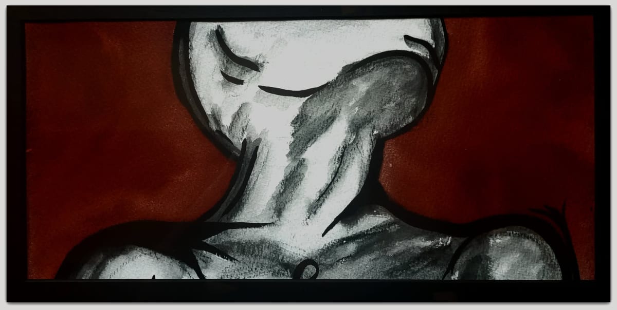 .youknowwhereyouare. Watercolour pencil and ink.
