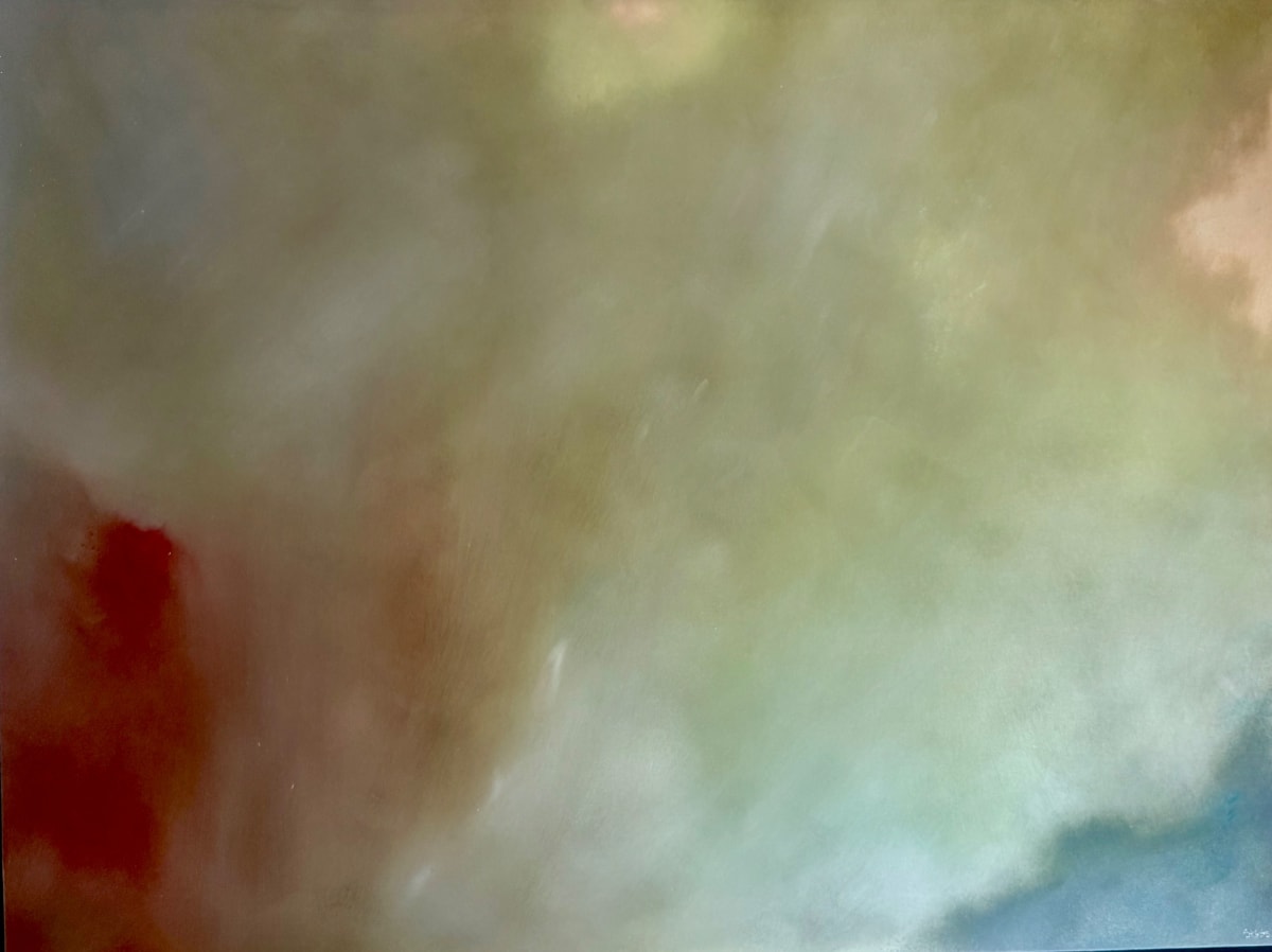  The Shape of Breath by Susan Abbs - oil painting on metal - from Breathscaoe series