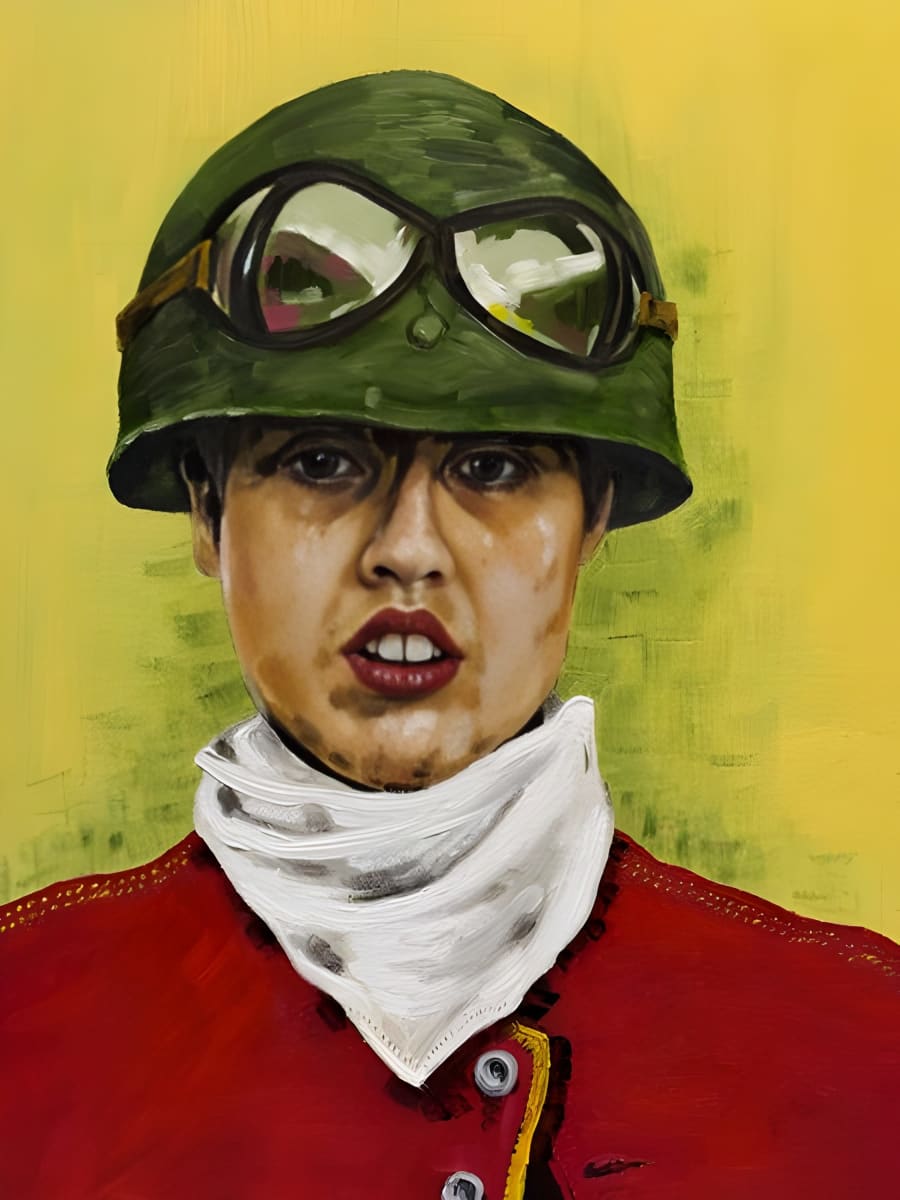 Poly Styrene by Richard Scoulding - Oil on canvas
