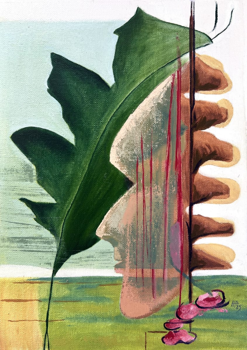Via Laurina, 2025, 27 x 19 cm, Oil on paper