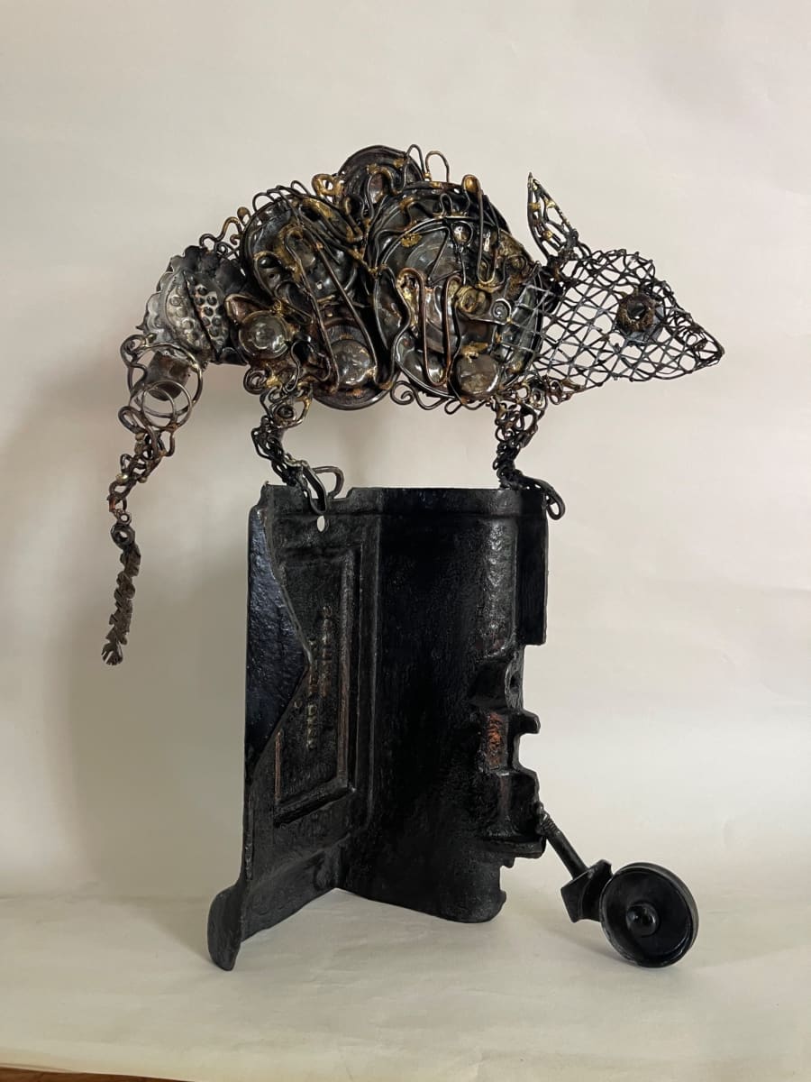Armadillo cast iron steel and brass